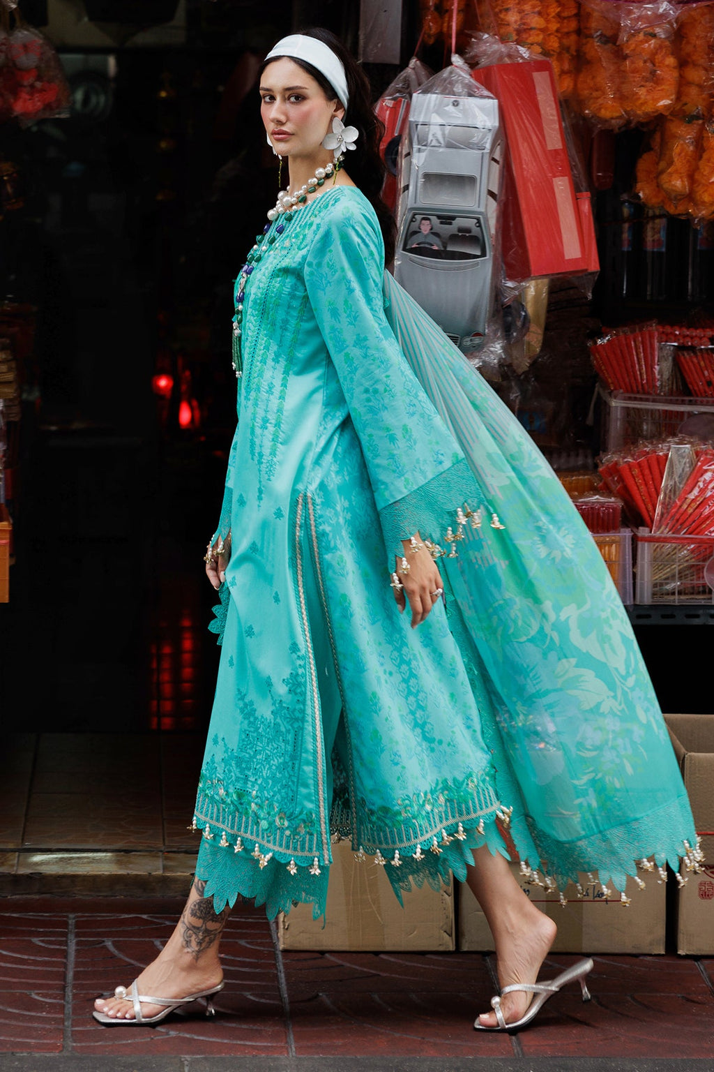 3-PC Unstitched Embroidered Lawn Collection CRB5-20