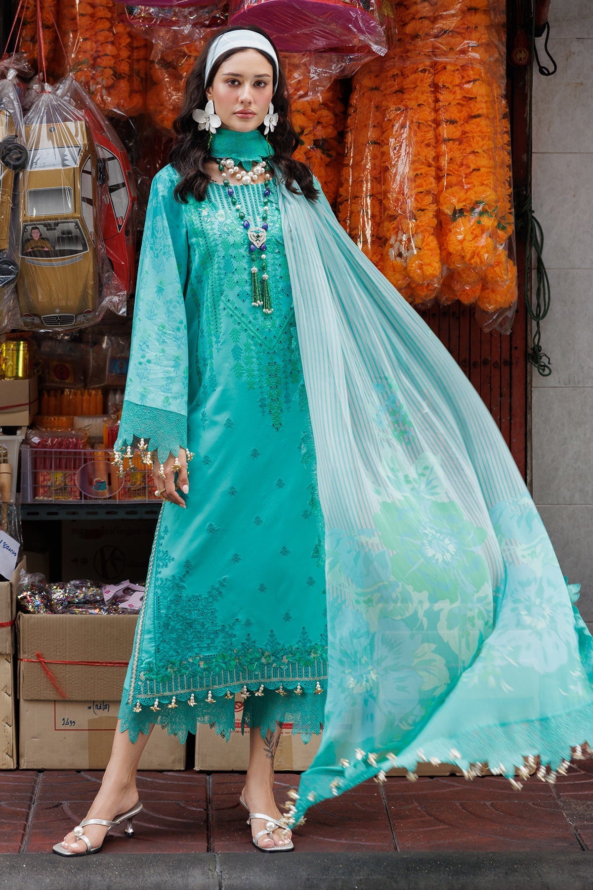 3-PC Unstitched Embroidered Lawn Collection CRB5-20