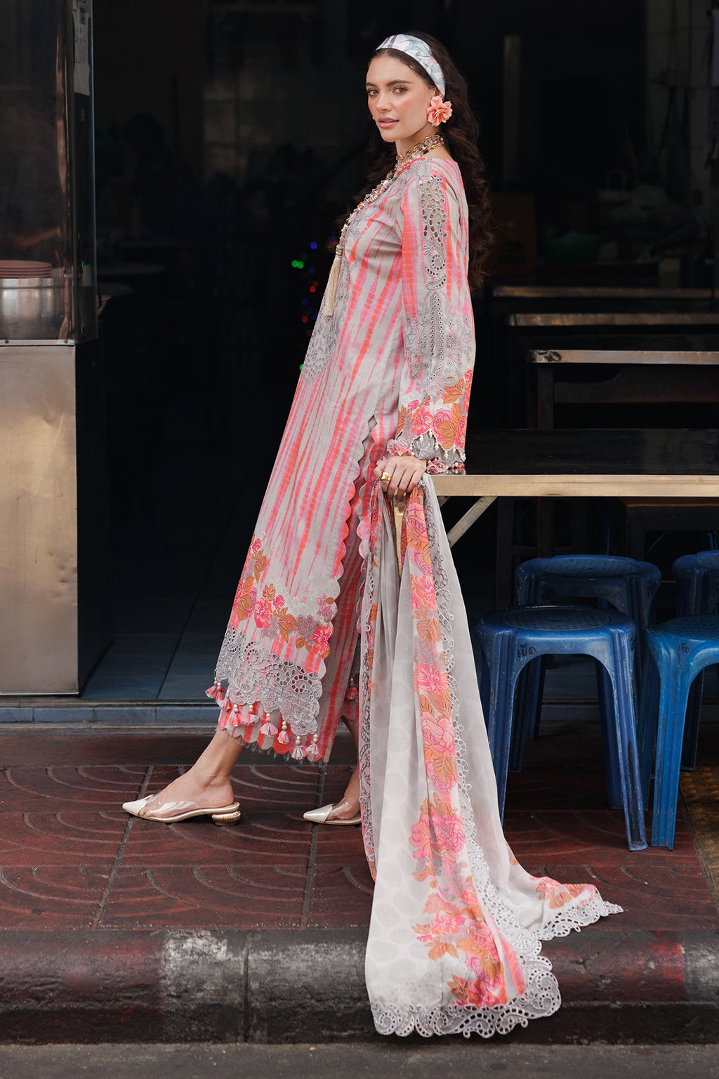 3-PC Unstitched Embroidered Lawn Collection CRB5-18