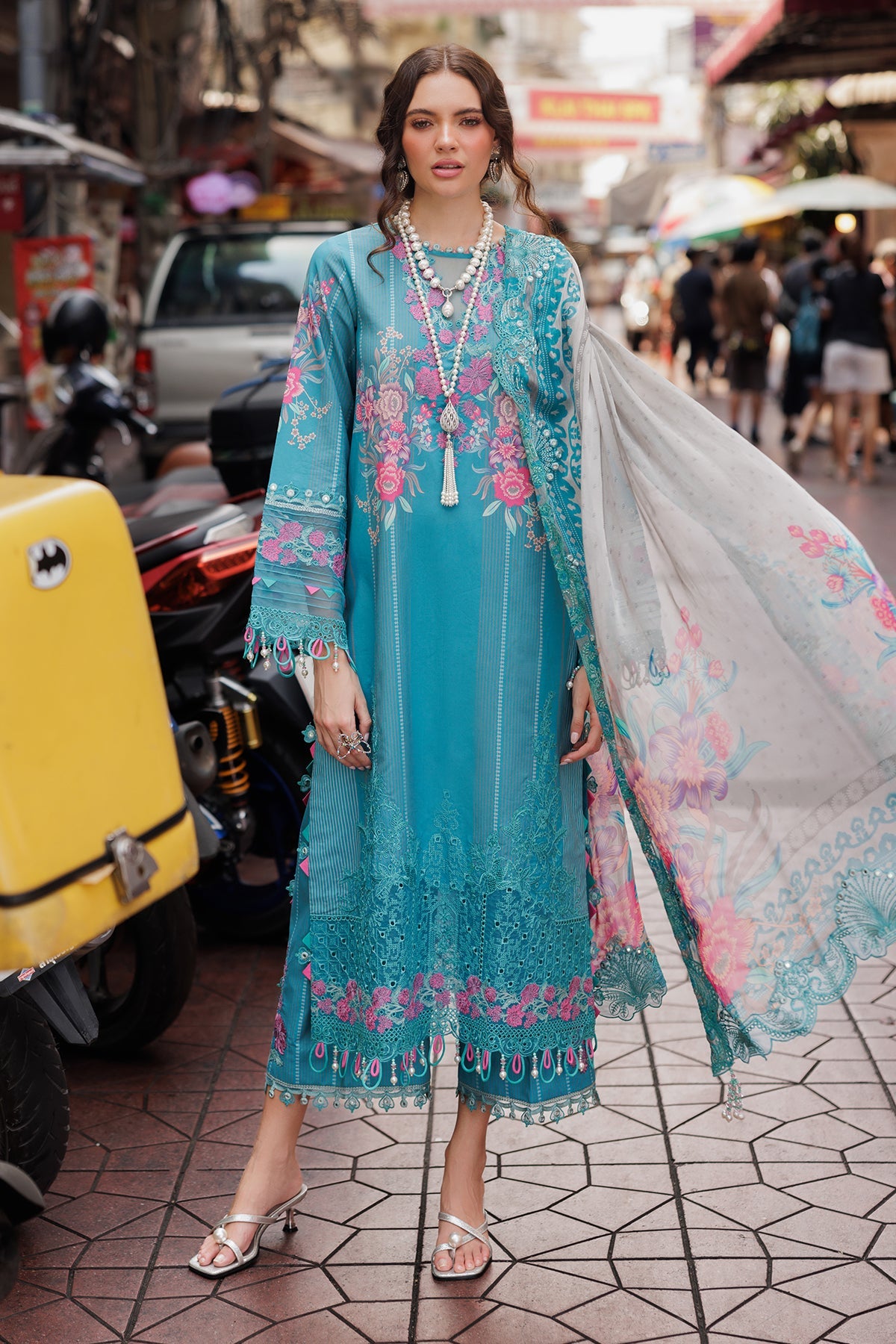 3-PC Unstitched Embroidered Lawn Collection CRB5-12