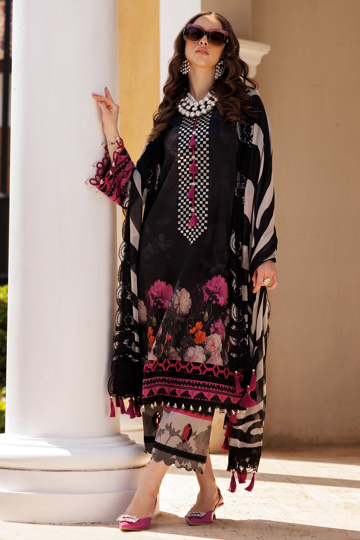 3-PC Unstitched Embroidered Lawn Collection CC5-11