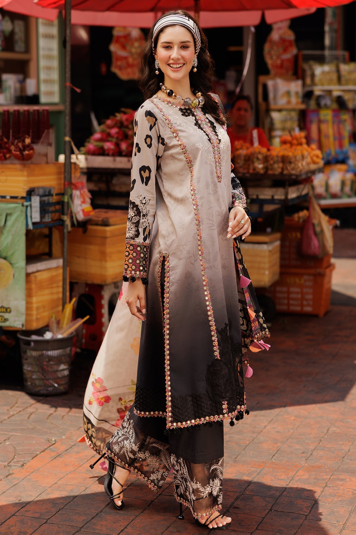 3-PC Unstitched Embroidered Lawn Collection CRB5-16