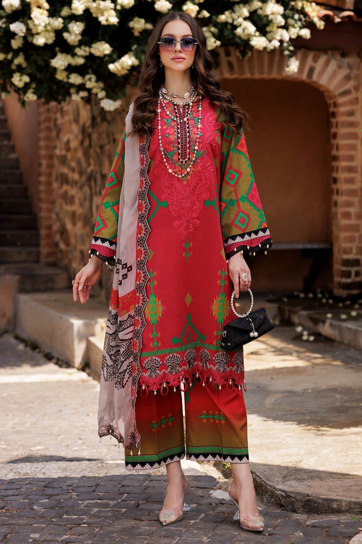 3-PC Unstitched Embroidered Lawn Collection CC5-19