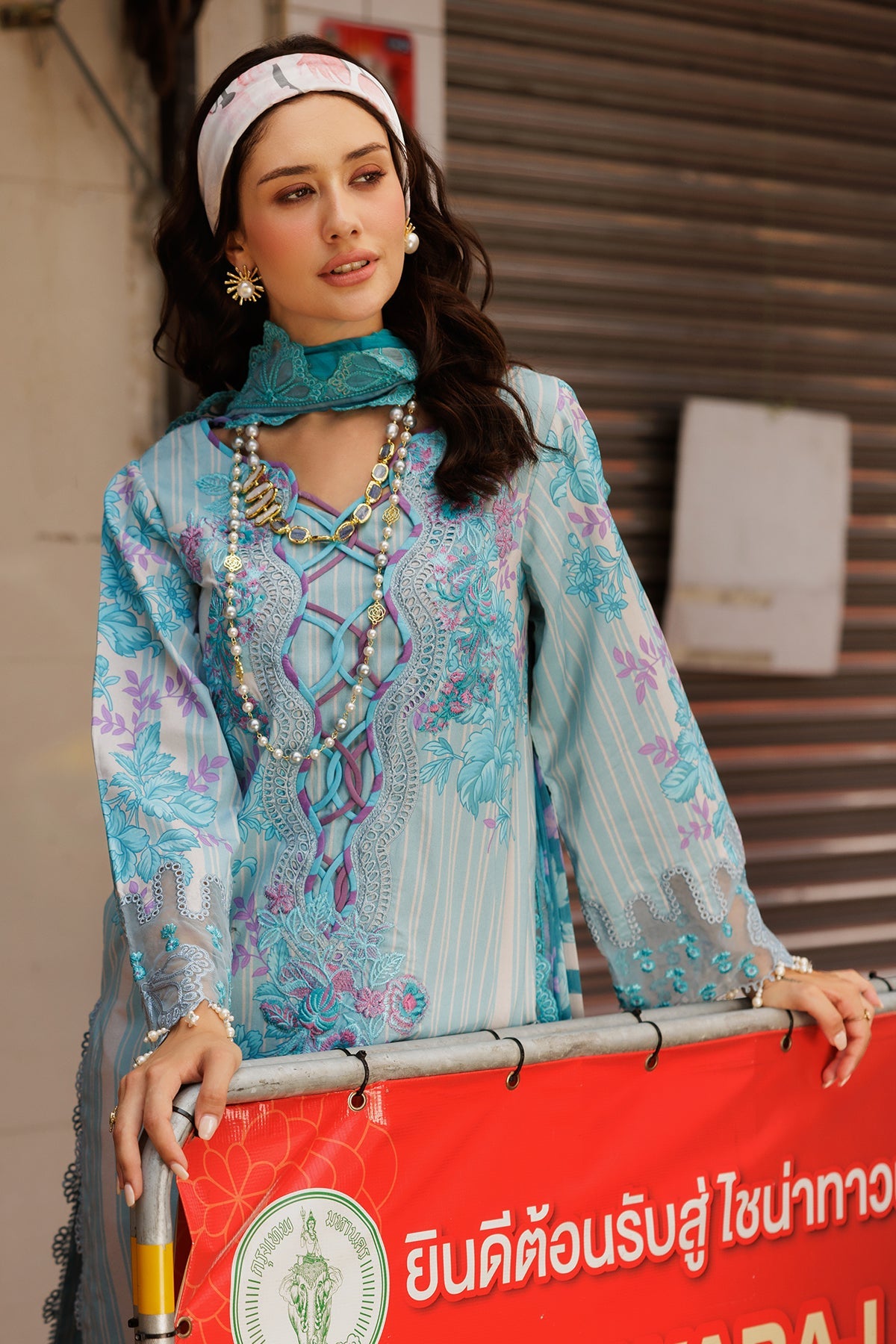 3-PC Unstitched Embroidered Lawn Collection CRB5-14