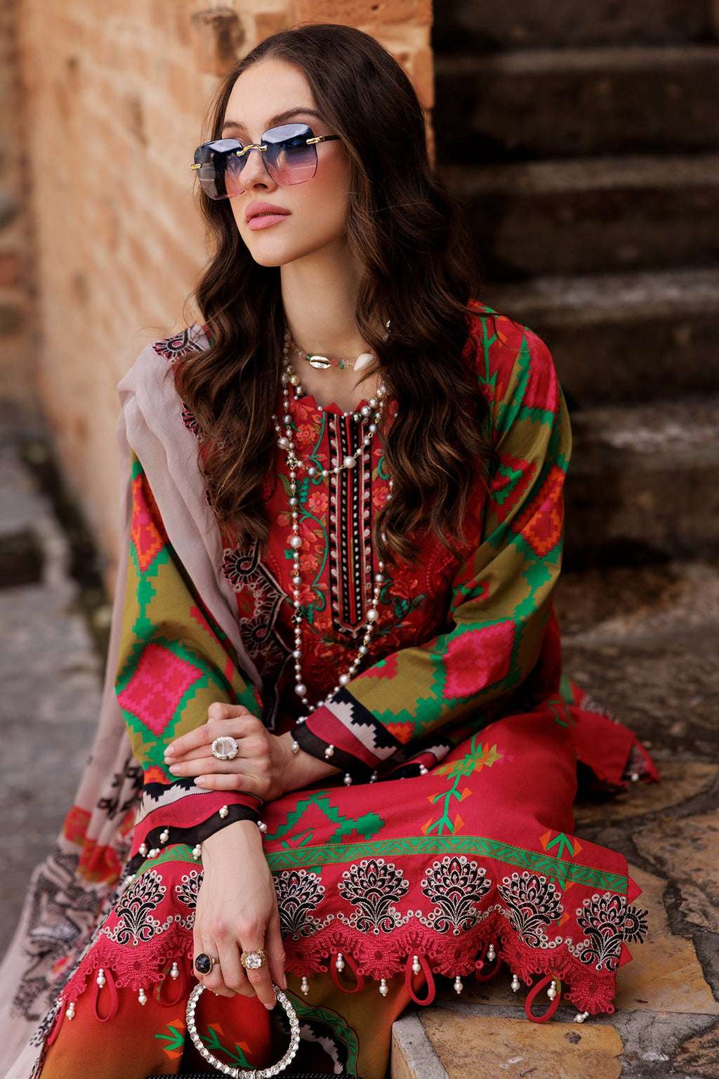 3-PC Unstitched Embroidered Lawn Collection CC5-19