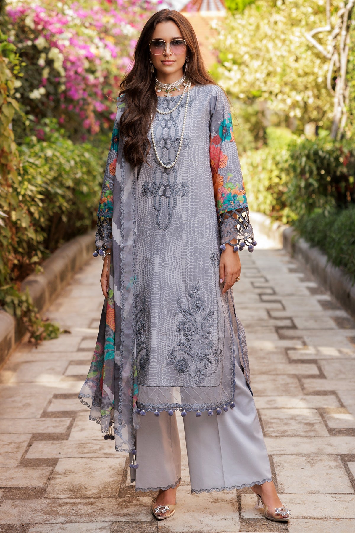3-PC Unstitched Embroidered Lawn Collection CC5-16
