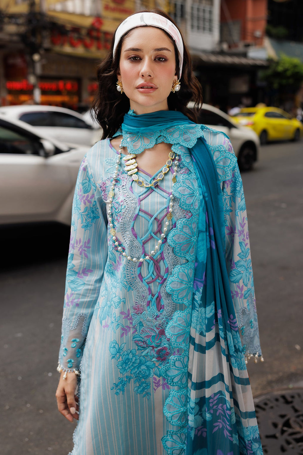 3-PC Unstitched Embroidered Lawn Collection CRB5-14