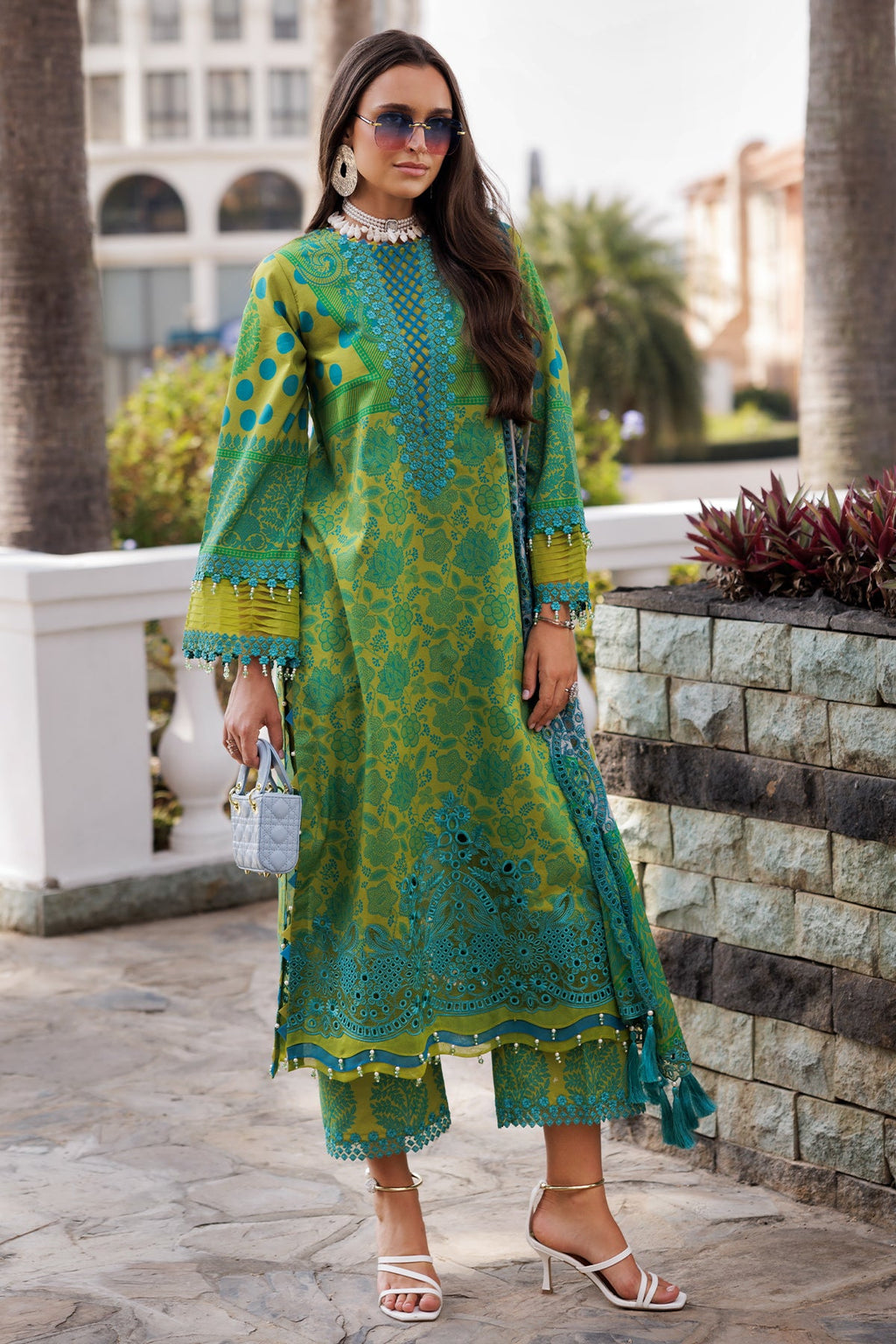 3-PC Unstitched Embroidered Lawn Collection CC5-18