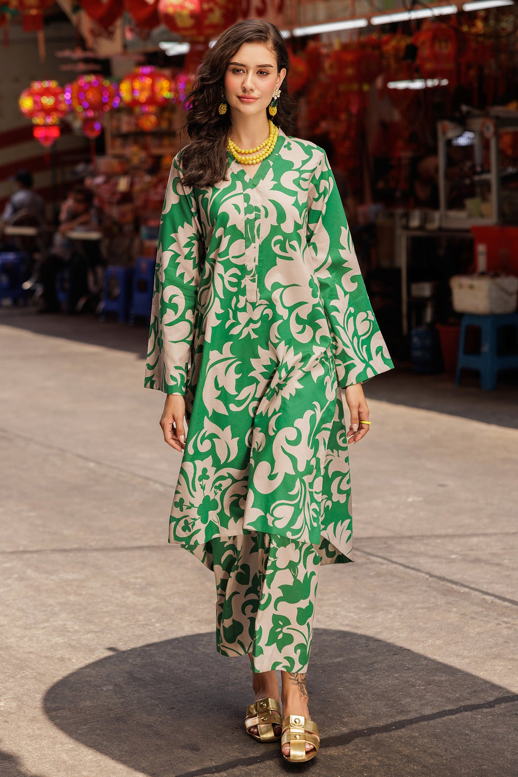 2-PC Printed Lawn Suit CPM-5-048