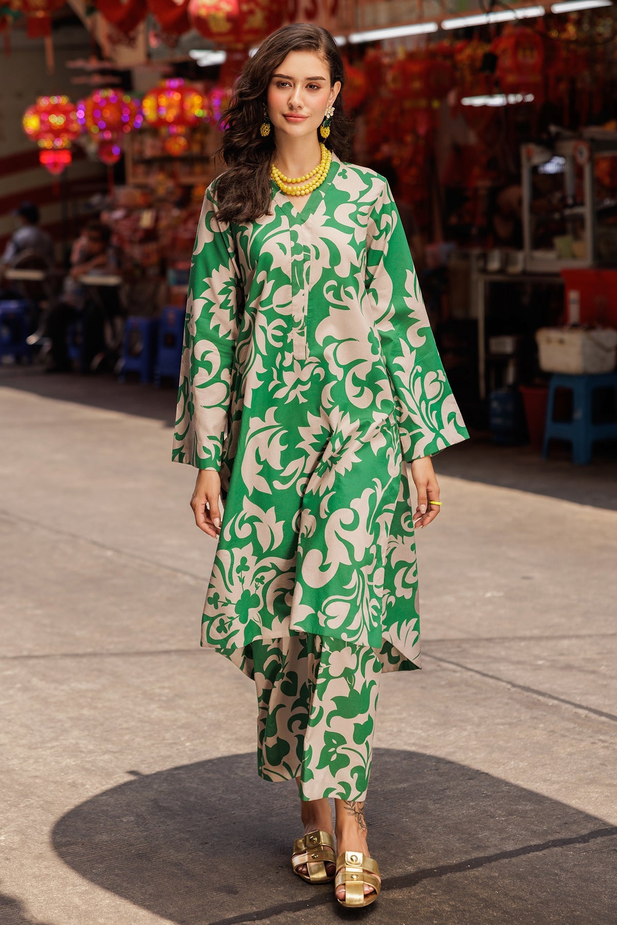 2-PC Printed Lawn Suit CPM-5-048