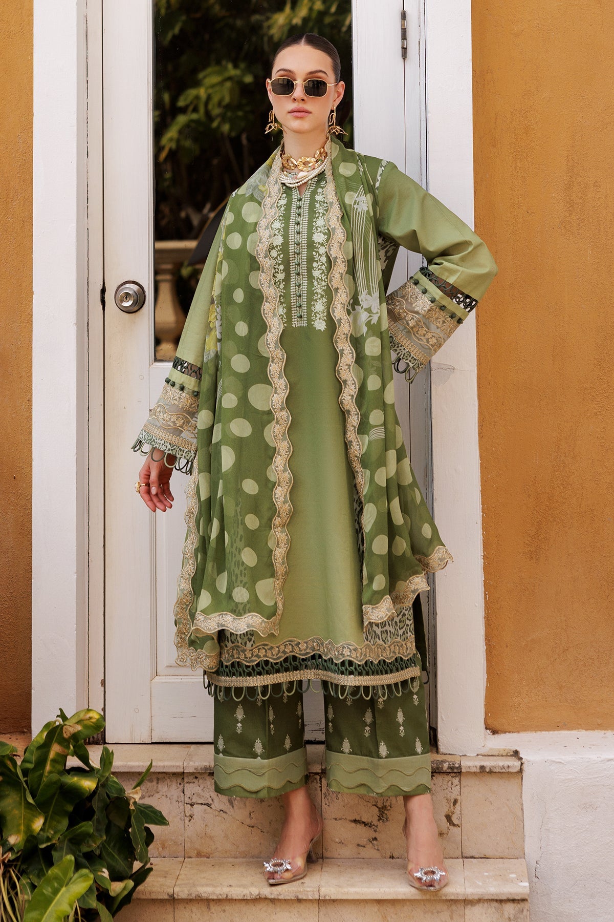 3-PC Unstitched Embroidered Lawn Collection CC5-13
