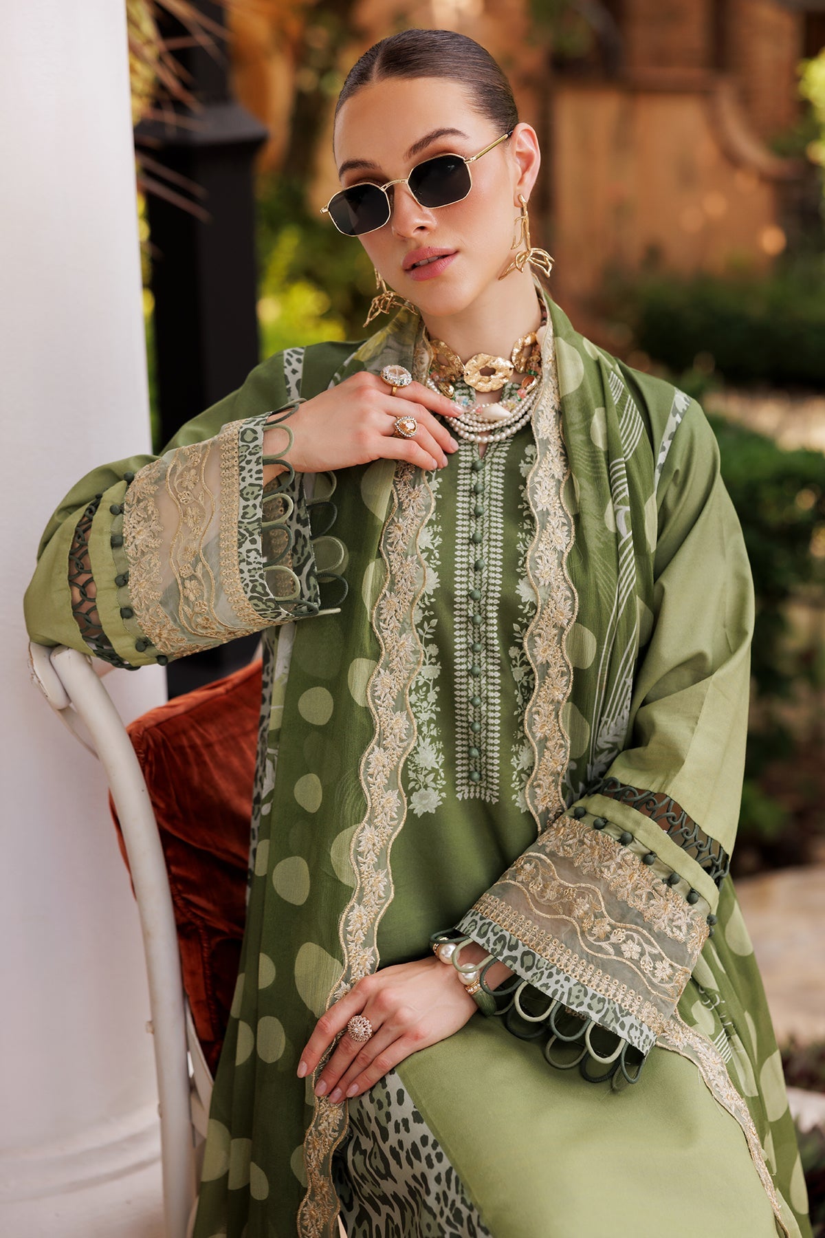 3-PC Unstitched Embroidered Lawn Collection CC5-13