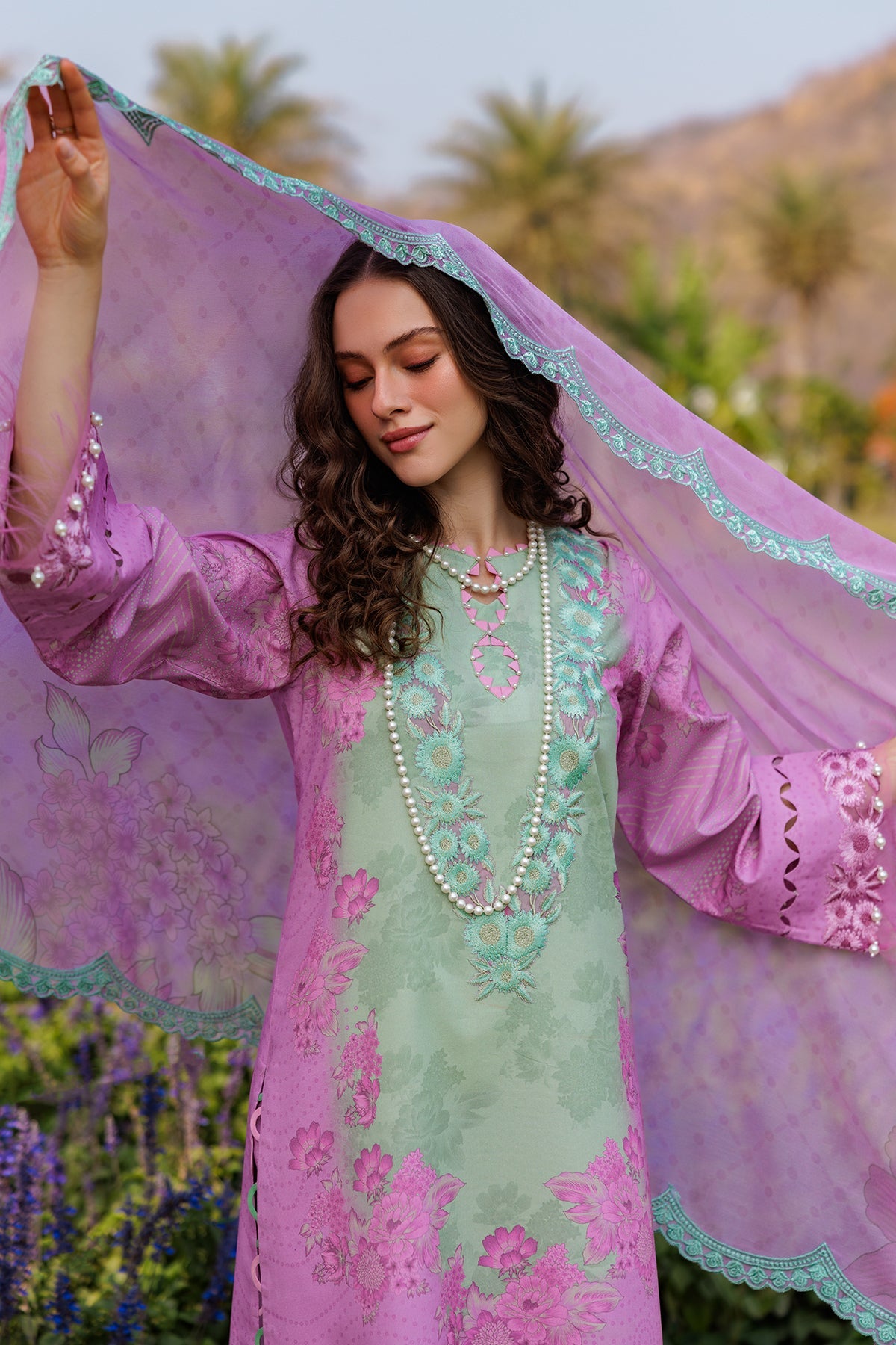 3-PC Unstitched Embroidered Lawn Collection CC5-03