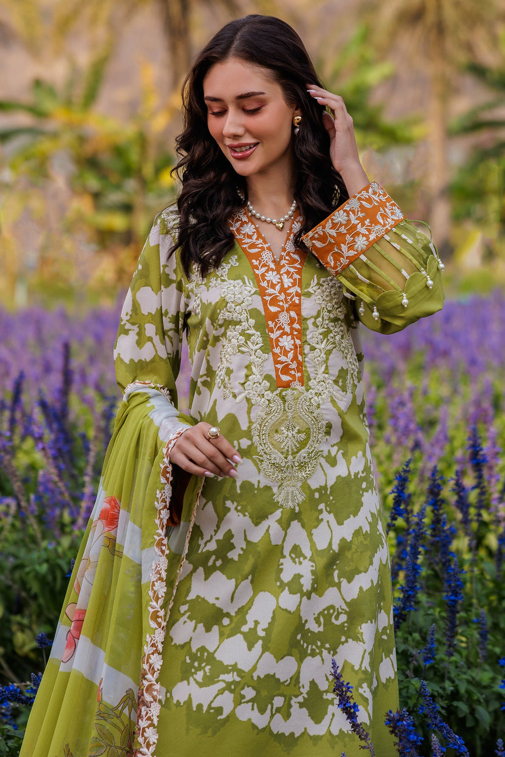 3-PC Unstitched Embroidered Lawn Collection CC5-08