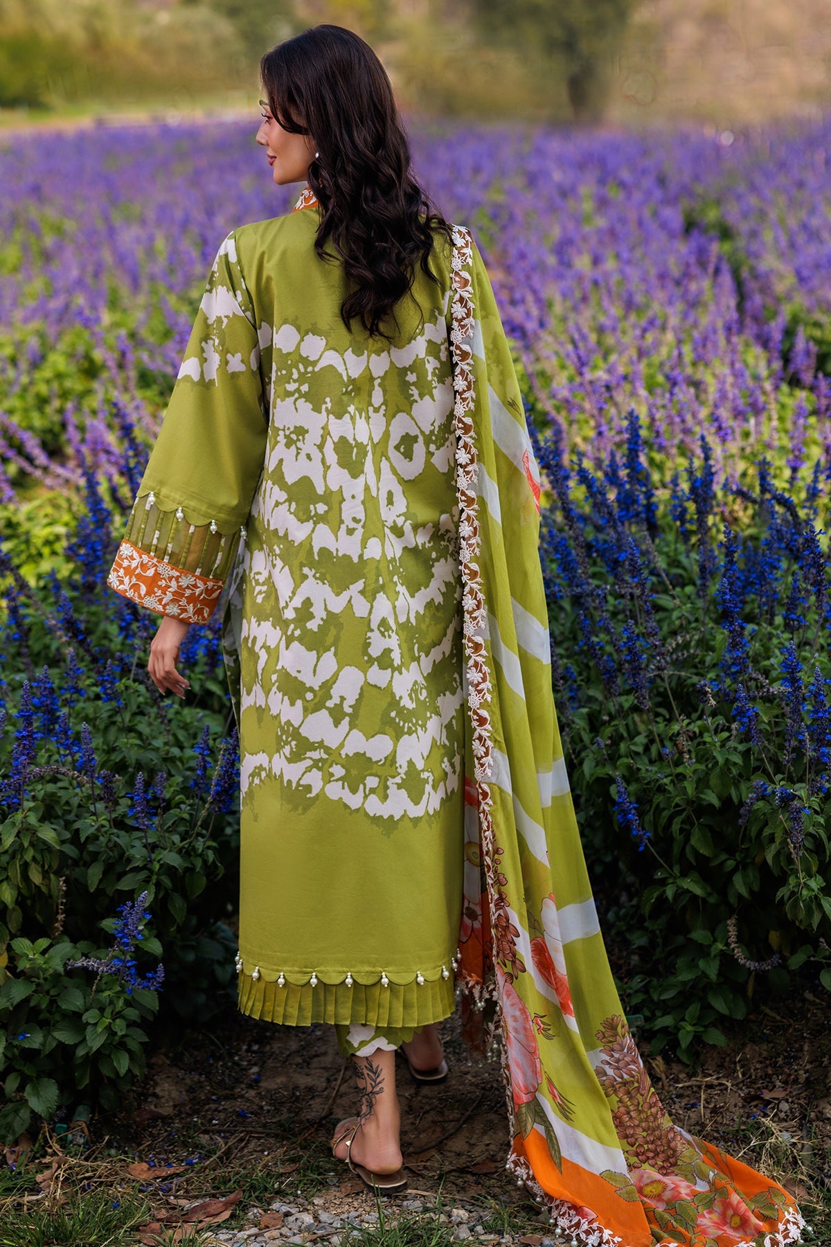 3-PC Unstitched Embroidered Lawn Collection CC5-08