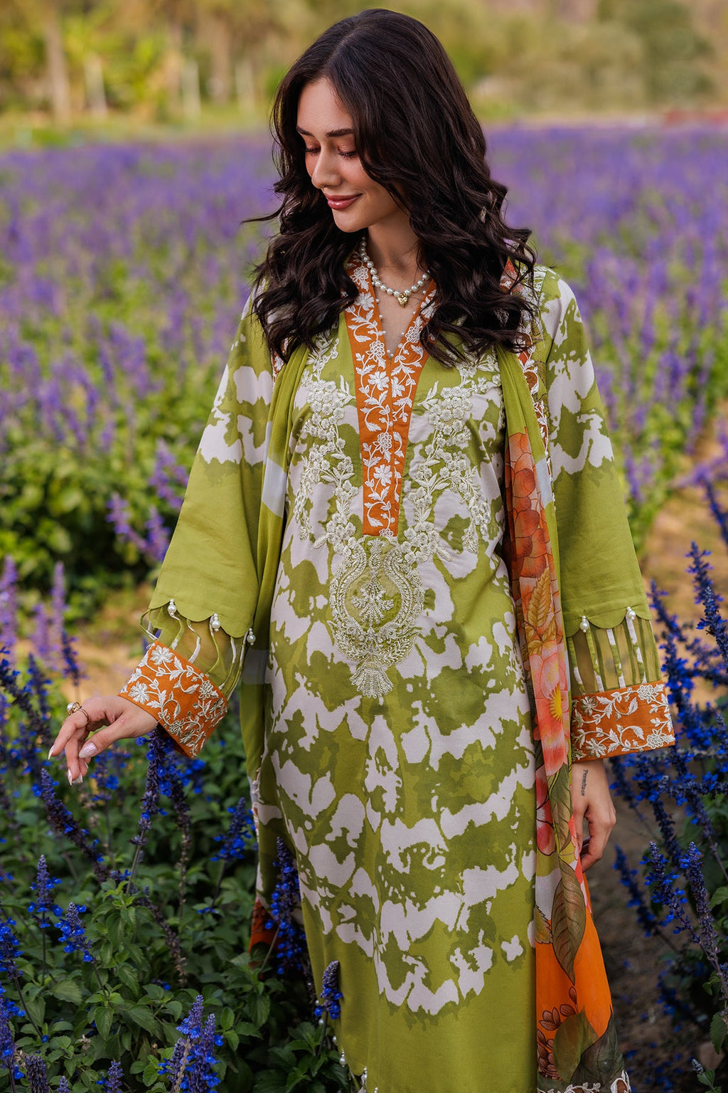 3-PC Unstitched Embroidered Lawn Collection CC5-08