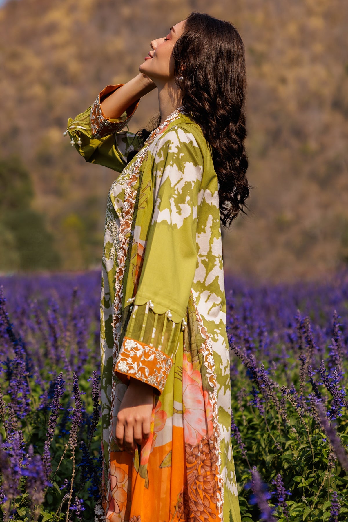 3-PC Unstitched Embroidered Lawn Collection CC5-08