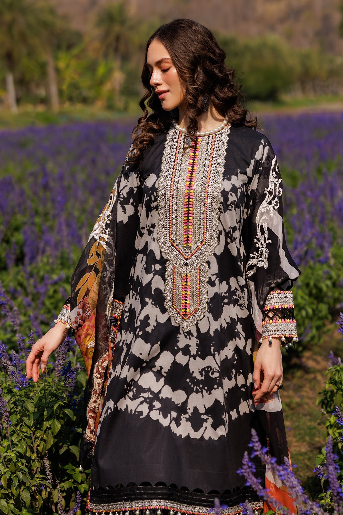 3-PC Unstitched Embroidered Lawn Collection CC5-01