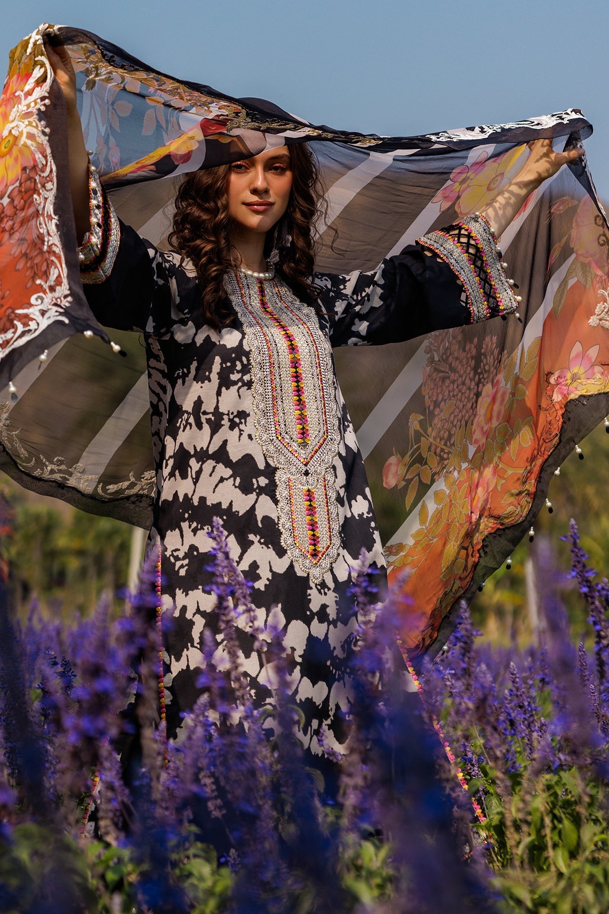 3-PC Unstitched Embroidered Lawn Collection CC5-01