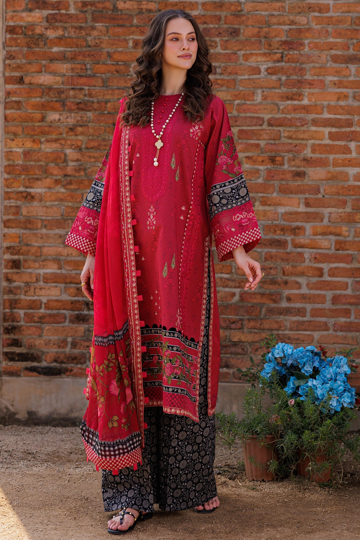 3-PC Unstitched Embroidered Lawn Collection CC5-04