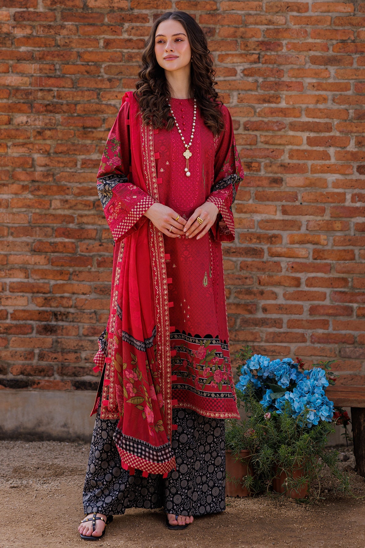 3-PC Unstitched Embroidered Lawn Collection CC5-04