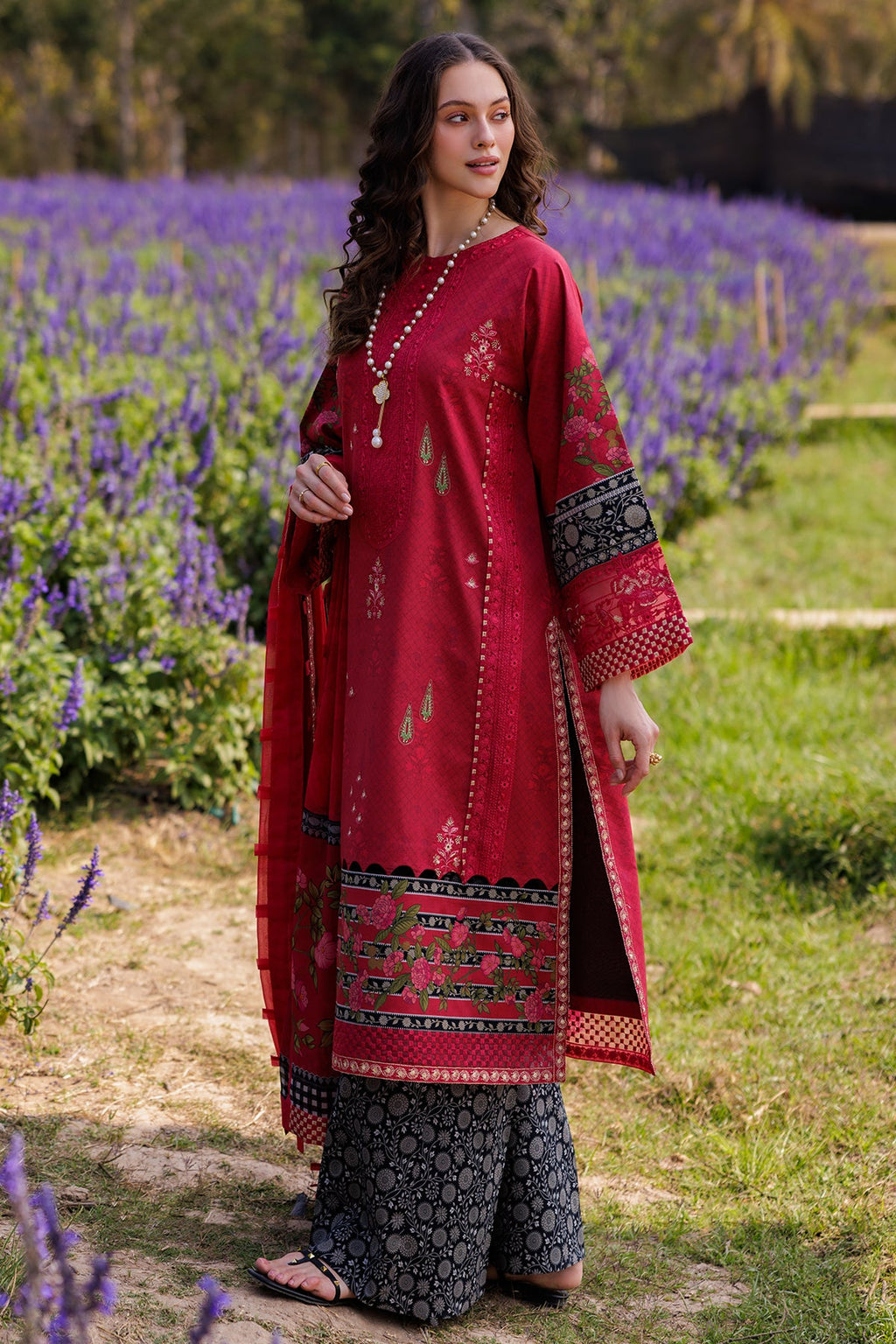 3-PC Unstitched Embroidered Lawn Collection CC5-04