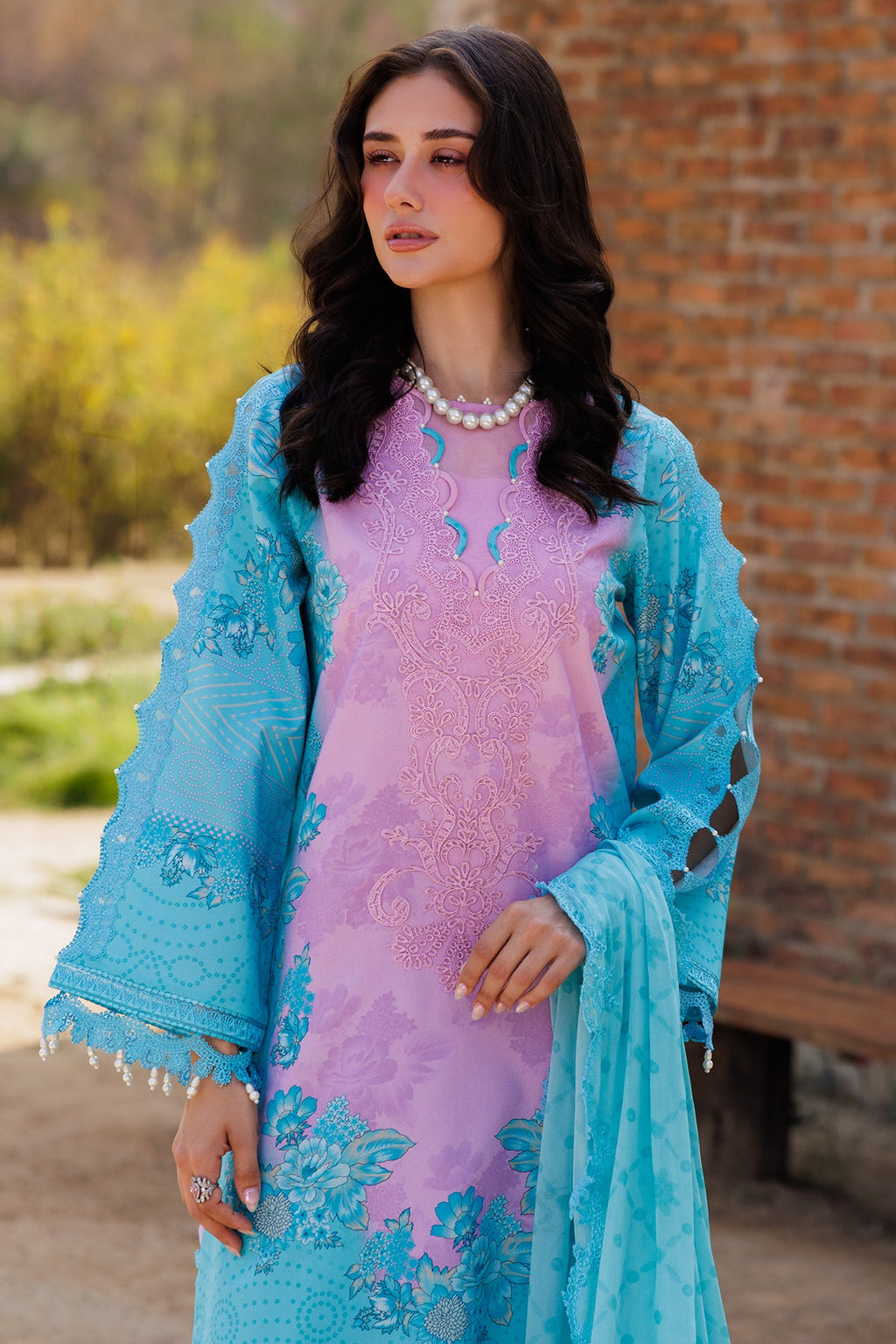 3-PC Unstitched Embroidered Lawn Collection CC5-09