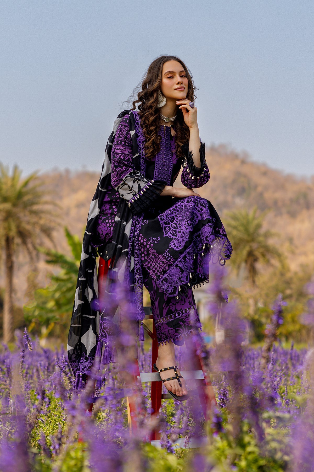 3-PC Unstitched Embroidered Lawn Collection CC5-06