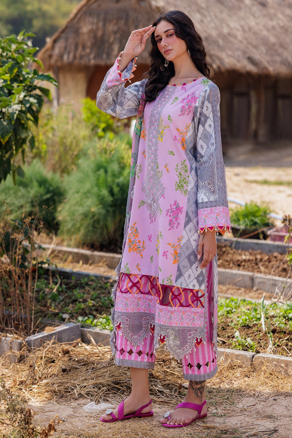 3-PC Unstitched Embroidered Lawn Collection CC5-07