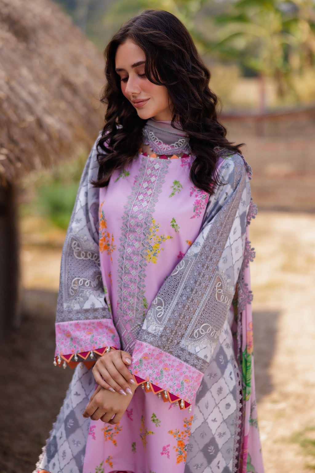 3-PC Unstitched Embroidered Lawn Collection CC5-07