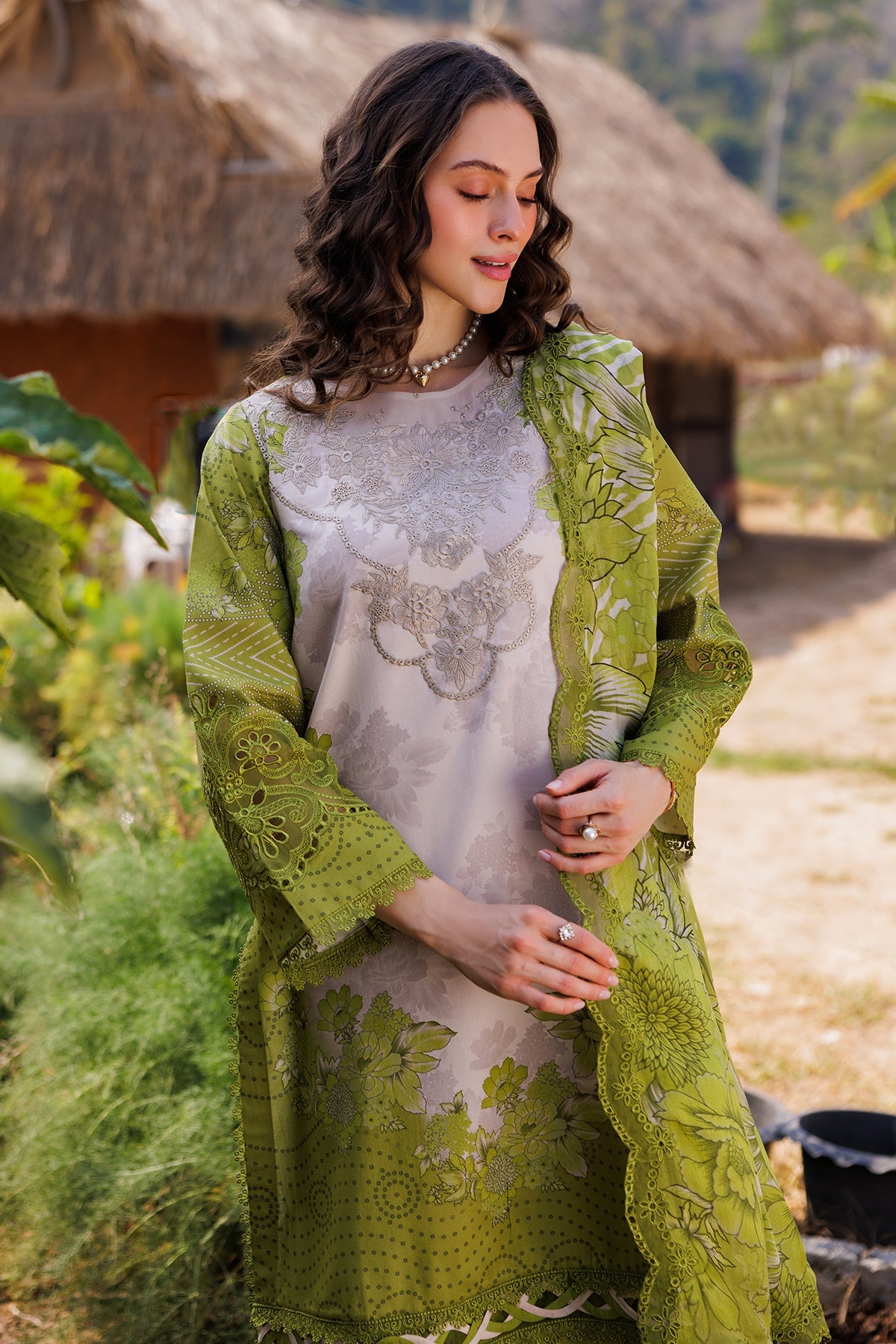 3-PC Unstitched Embroidered Lawn Collection CC5-05