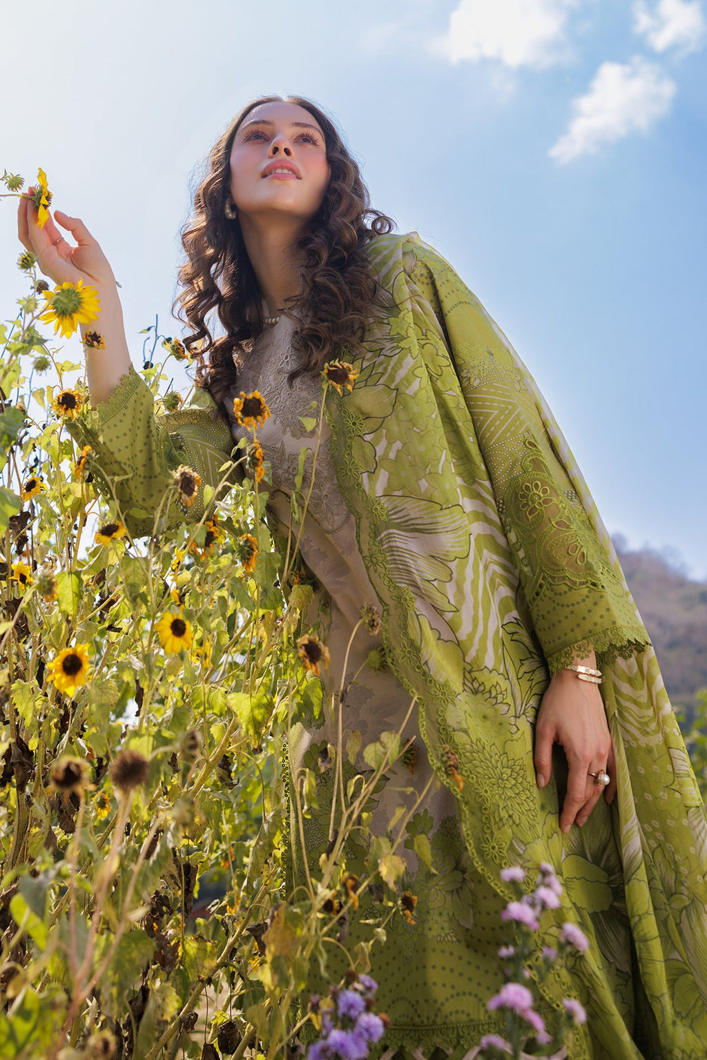 3-PC Unstitched Embroidered Lawn Collection CC5-05