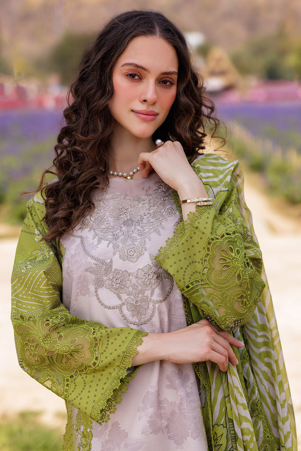 3-PC Unstitched Embroidered Lawn Collection CC5-05