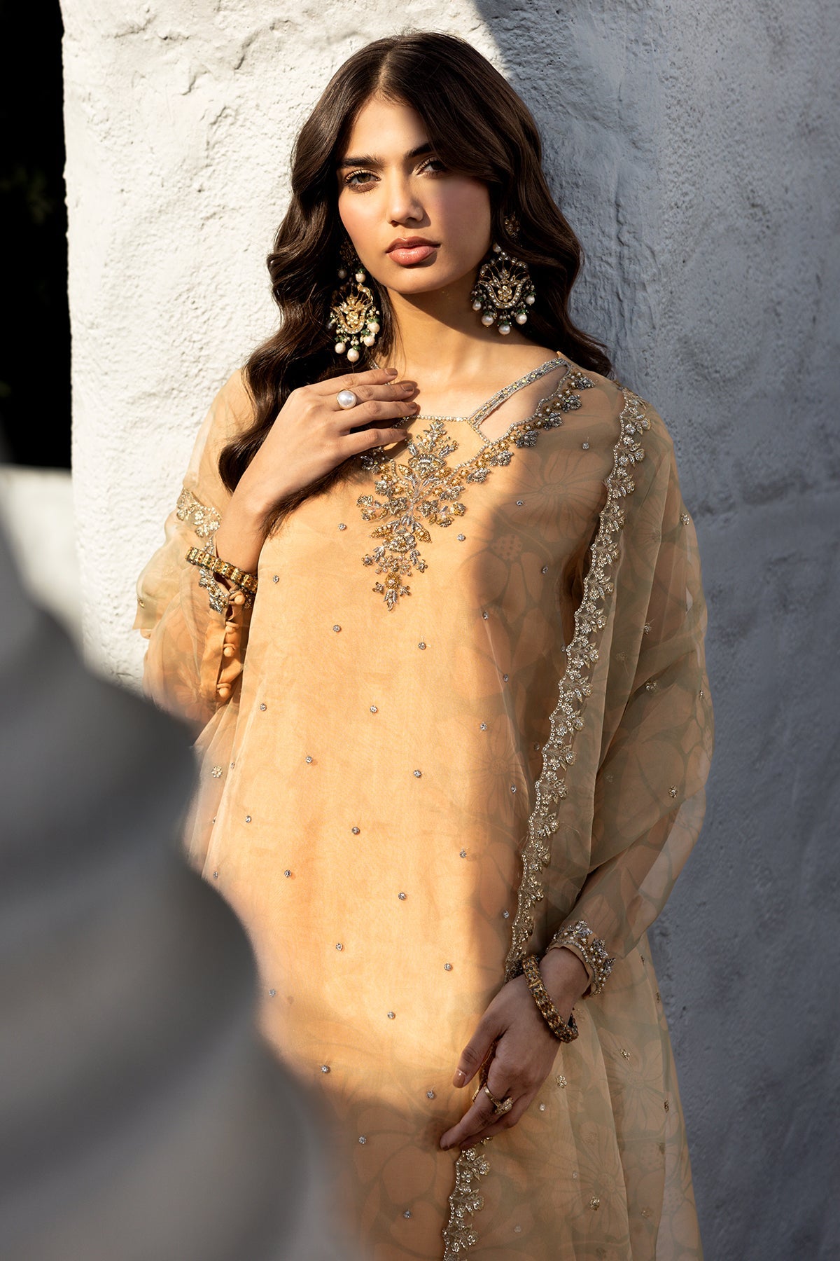 3-PC Embroidered Organza Suit CMA-5-08