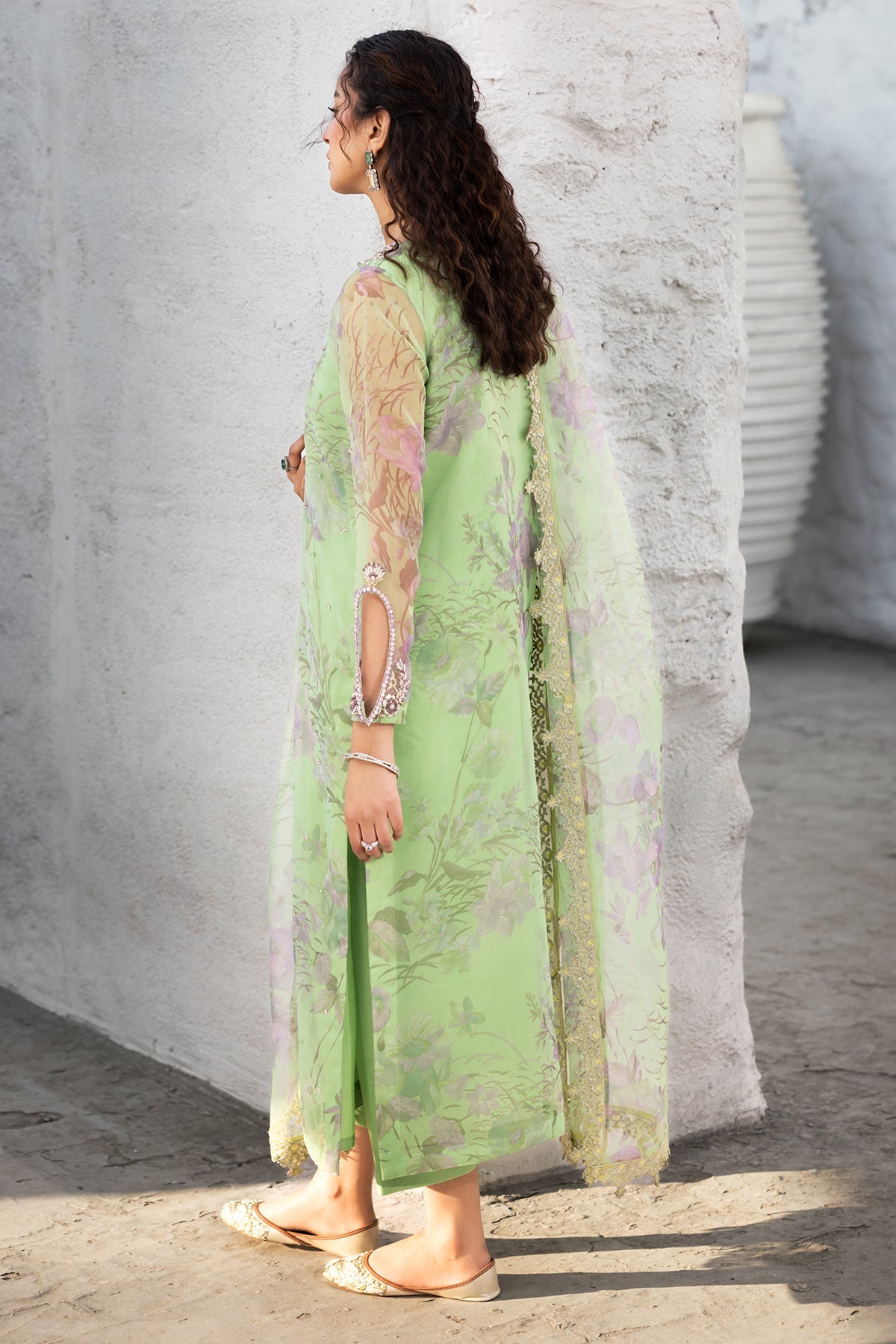 3-PC Embroidered Organza Suit CMA-5-013