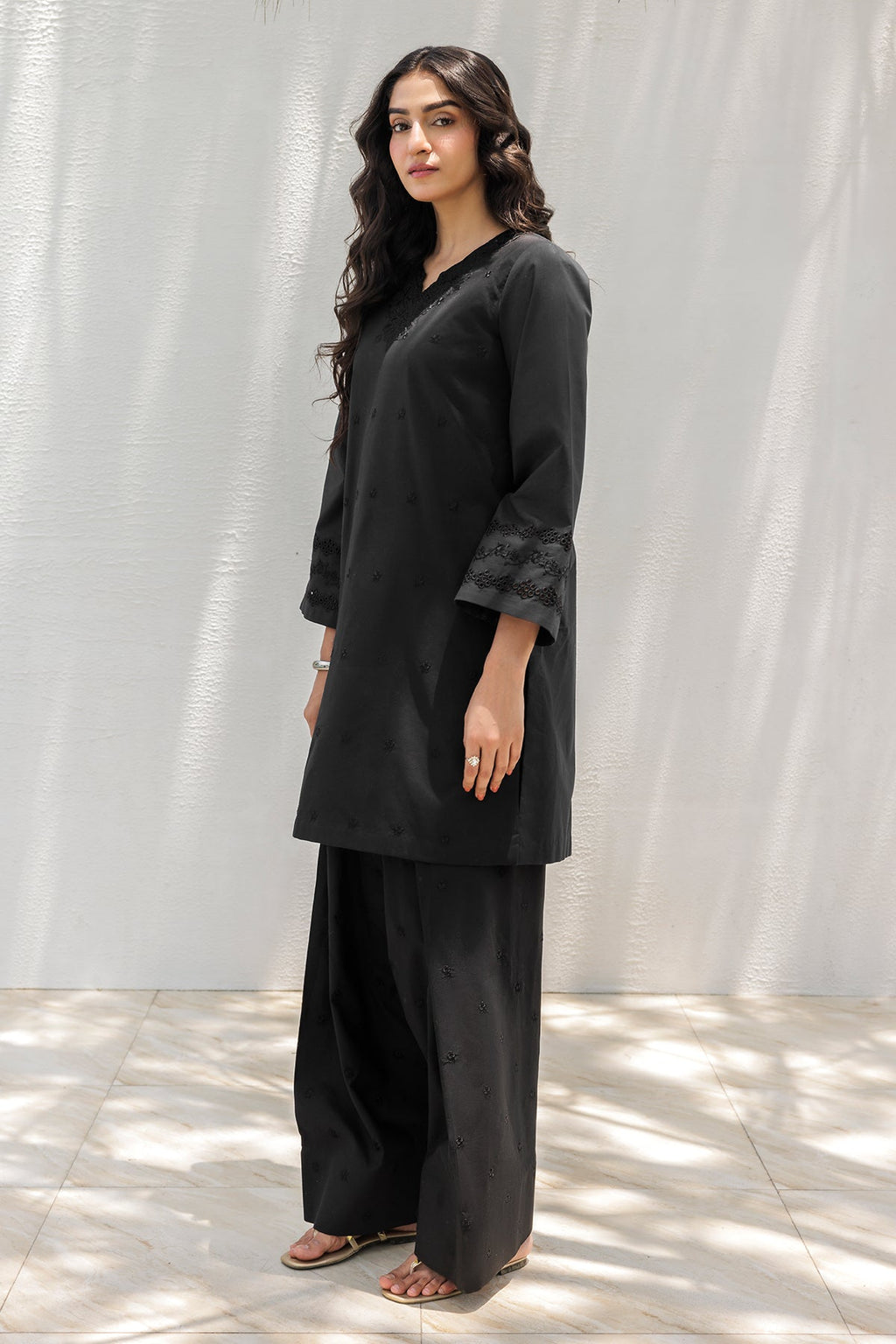 2-PC Embroidered Cotton Suit CNP-5-196Z