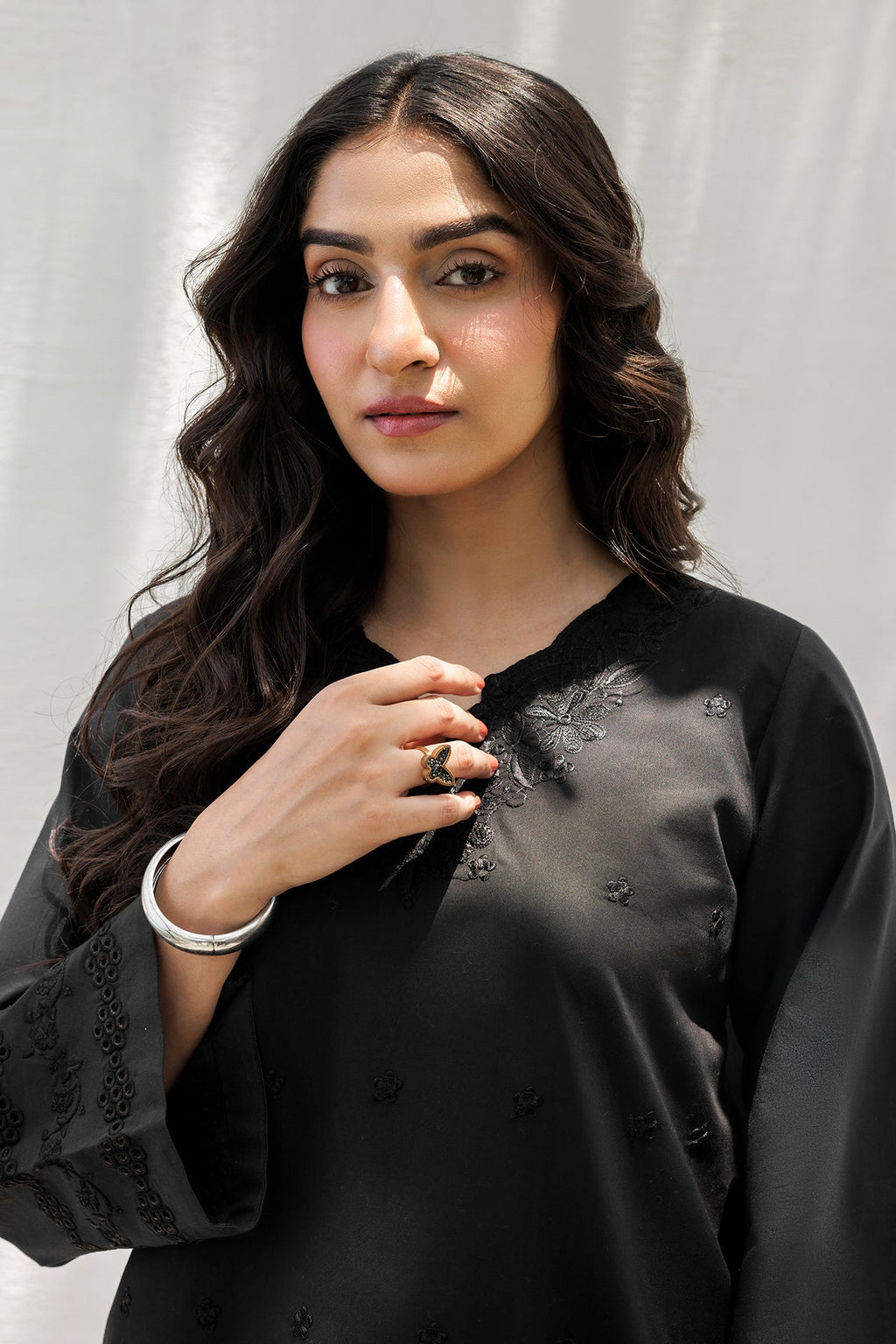 2-PC Embroidered Cotton Suit CNP-5-196Z