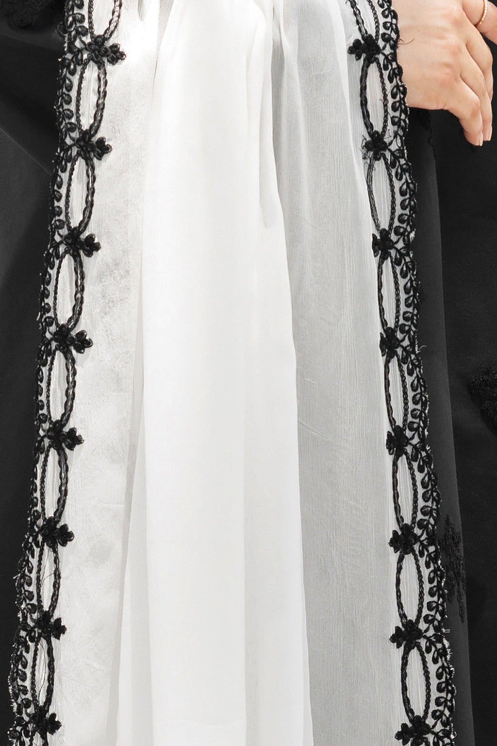 Embroidered Chiffon Dupatta  CHD-5-167