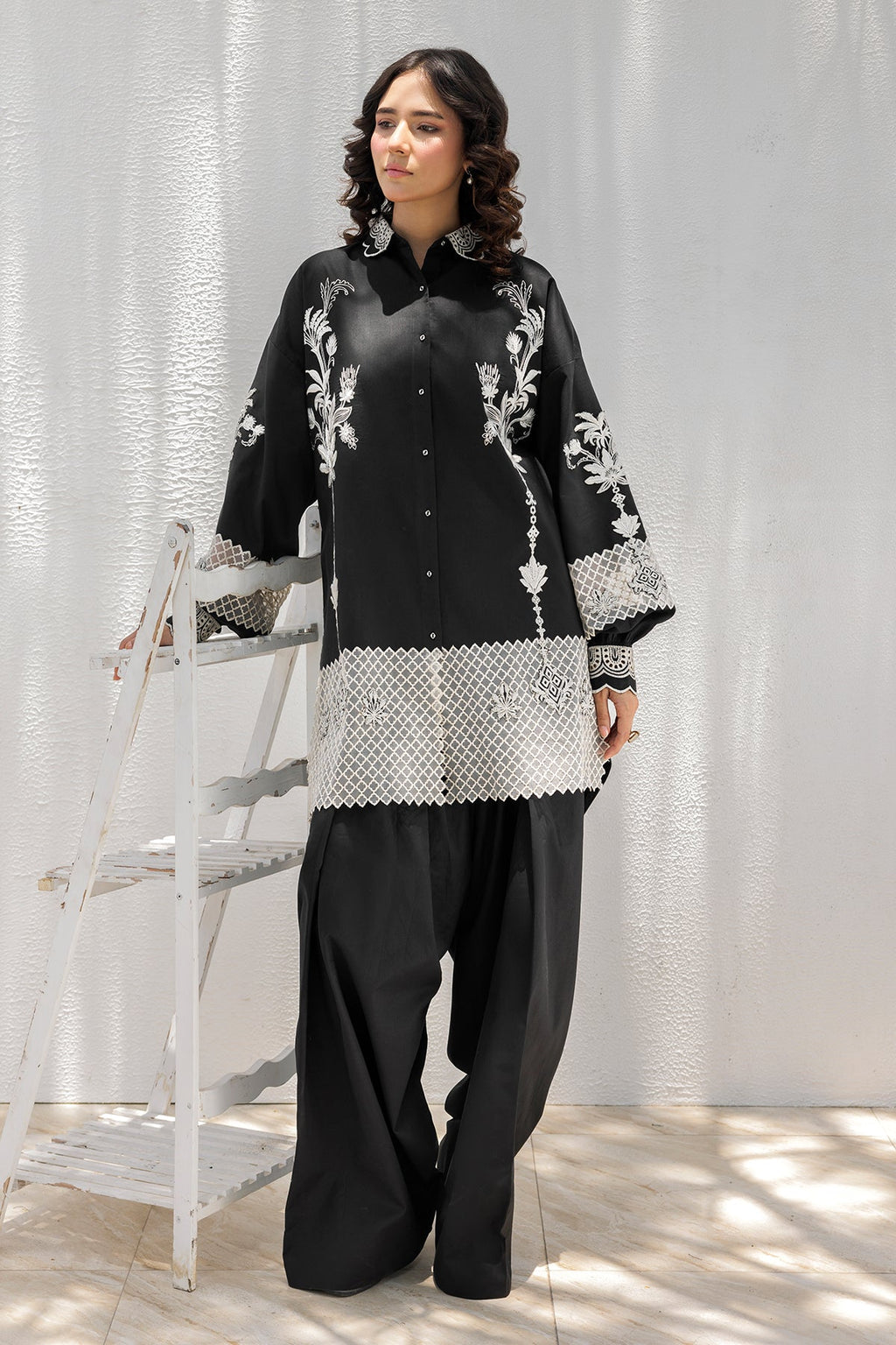 2-PC Embroidered Cotton Suit CNP-5-133
