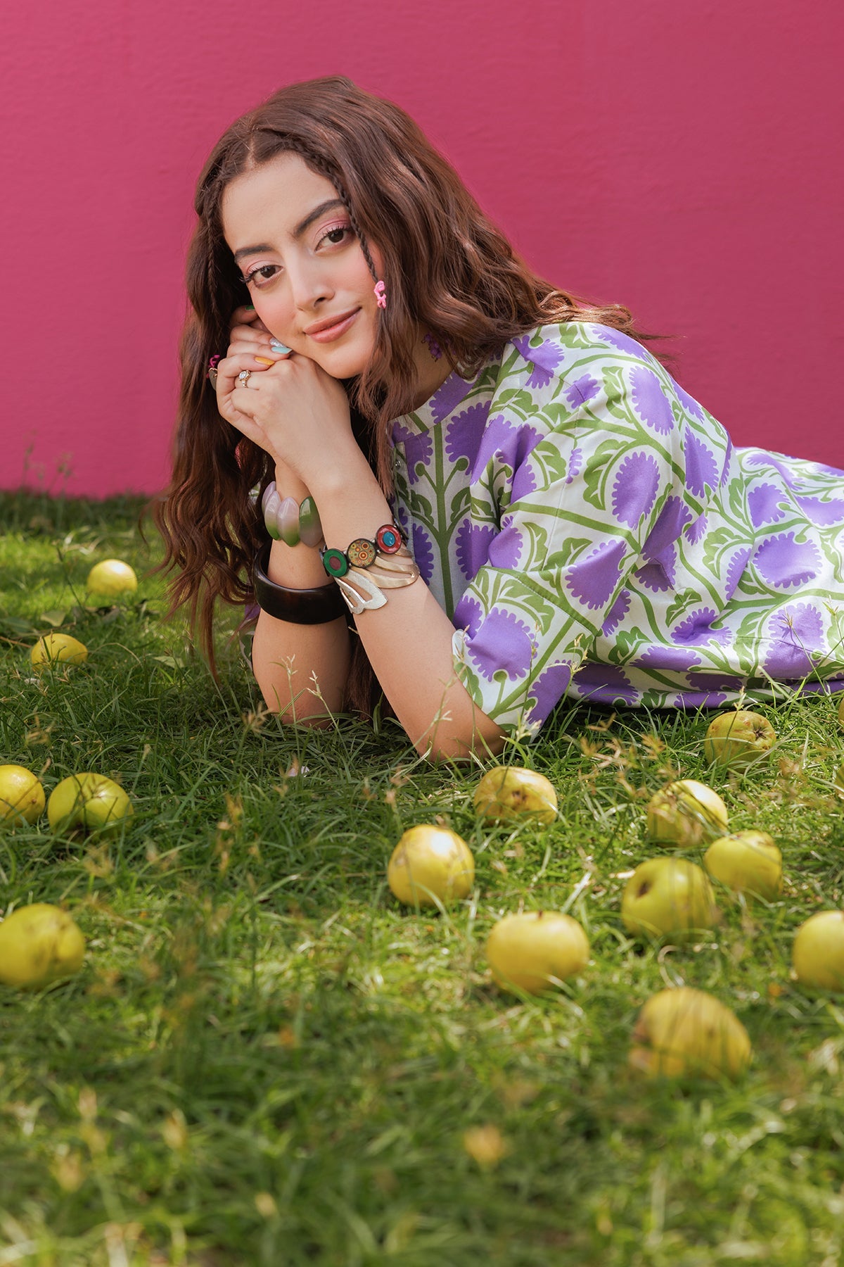 2-PC Printed Cotton Suit CPM-5-173Z