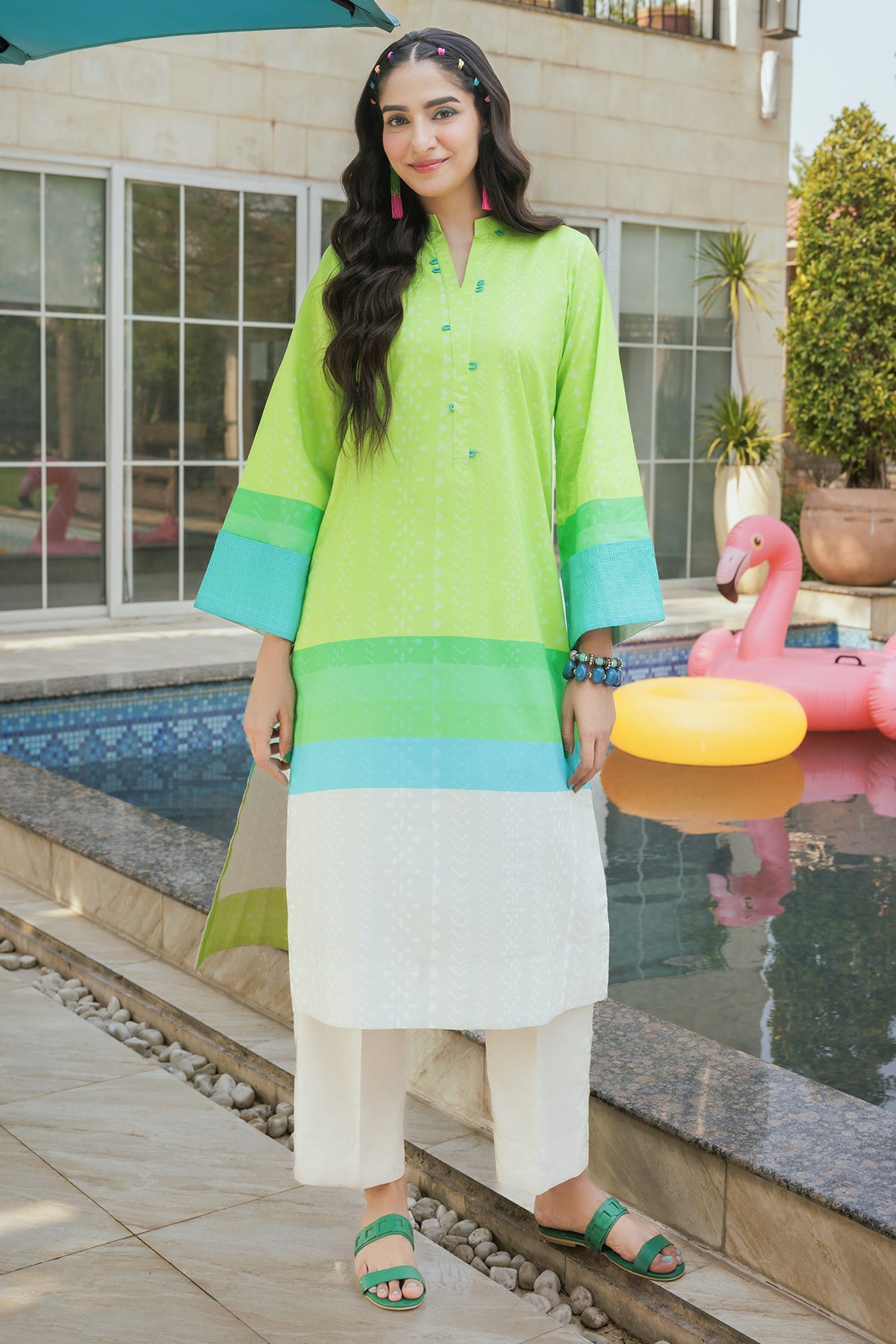 2-PC Printed Cotton Suit CPM-5-102