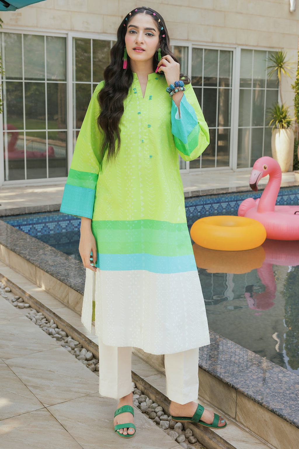 2-PC Printed Cotton Suit CPM-5-102