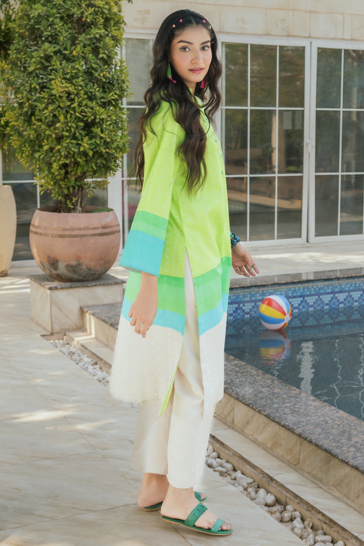 2-PC Printed Cotton Suit CPM-5-102