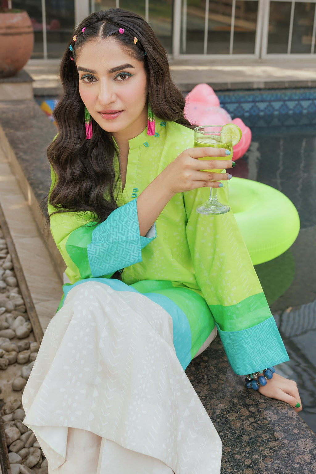 2-PC Printed Cotton Suit CPM-5-102