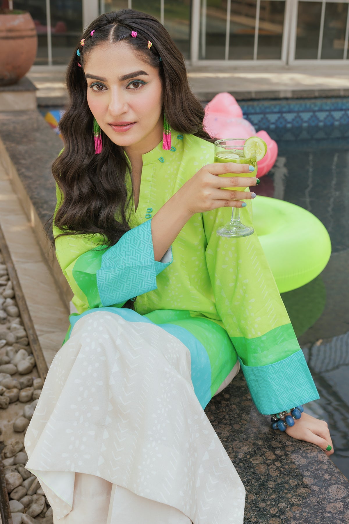 2-PC Printed Cotton Suit CPM-5-102