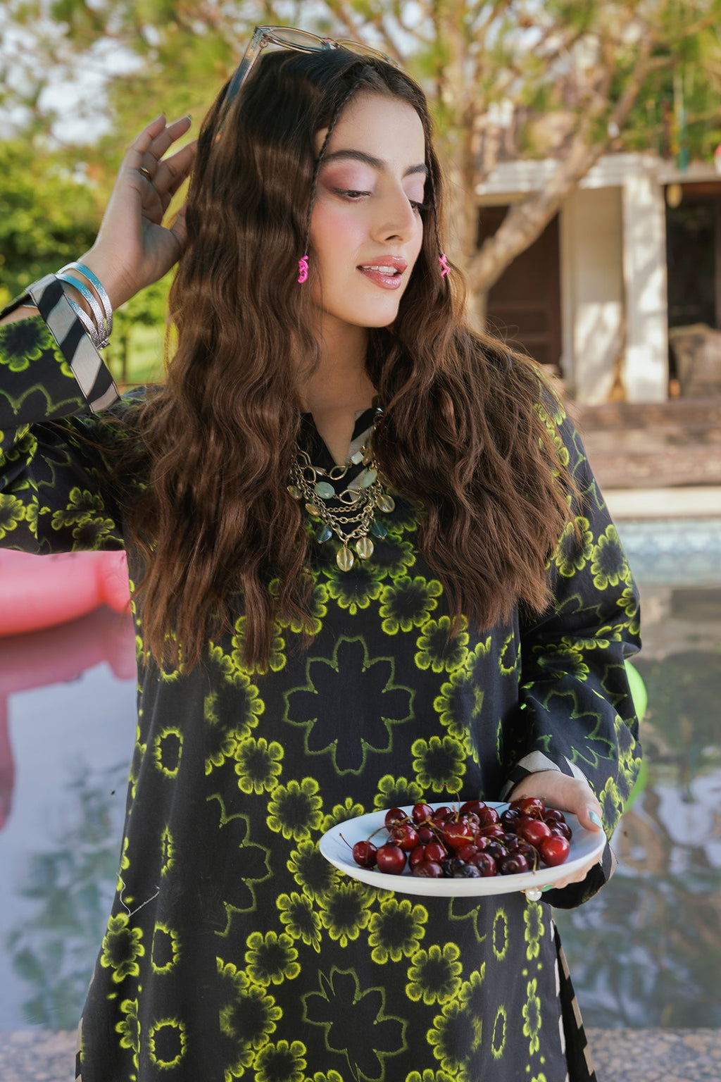 2-PC Embroidered Cotton Suit CPM-5-218Z