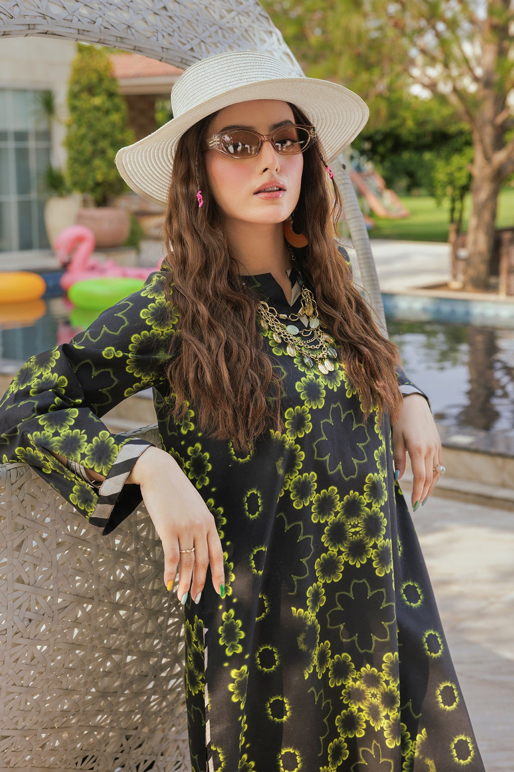 2-PC Embroidered Cotton Suit CPM-5-218Z