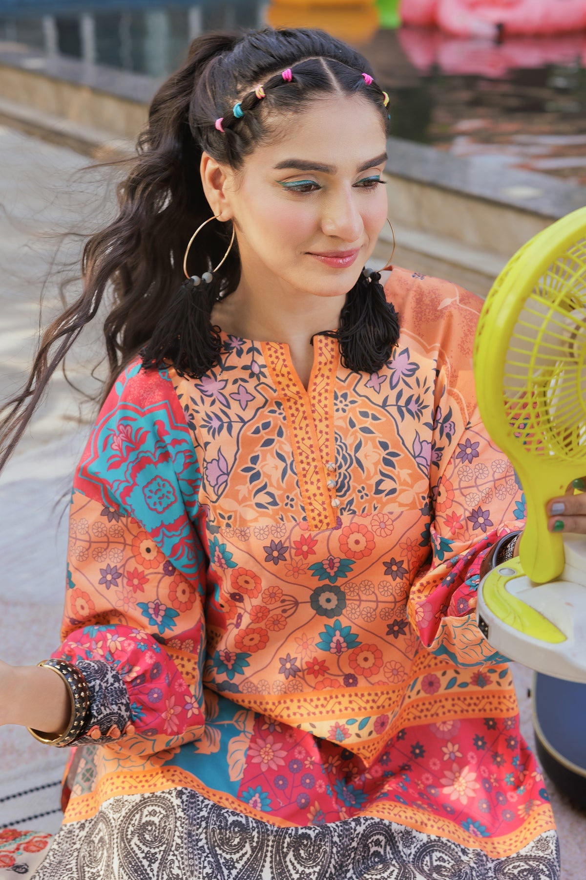 2-PC Printed Cotton Suit CPM-5-100Z