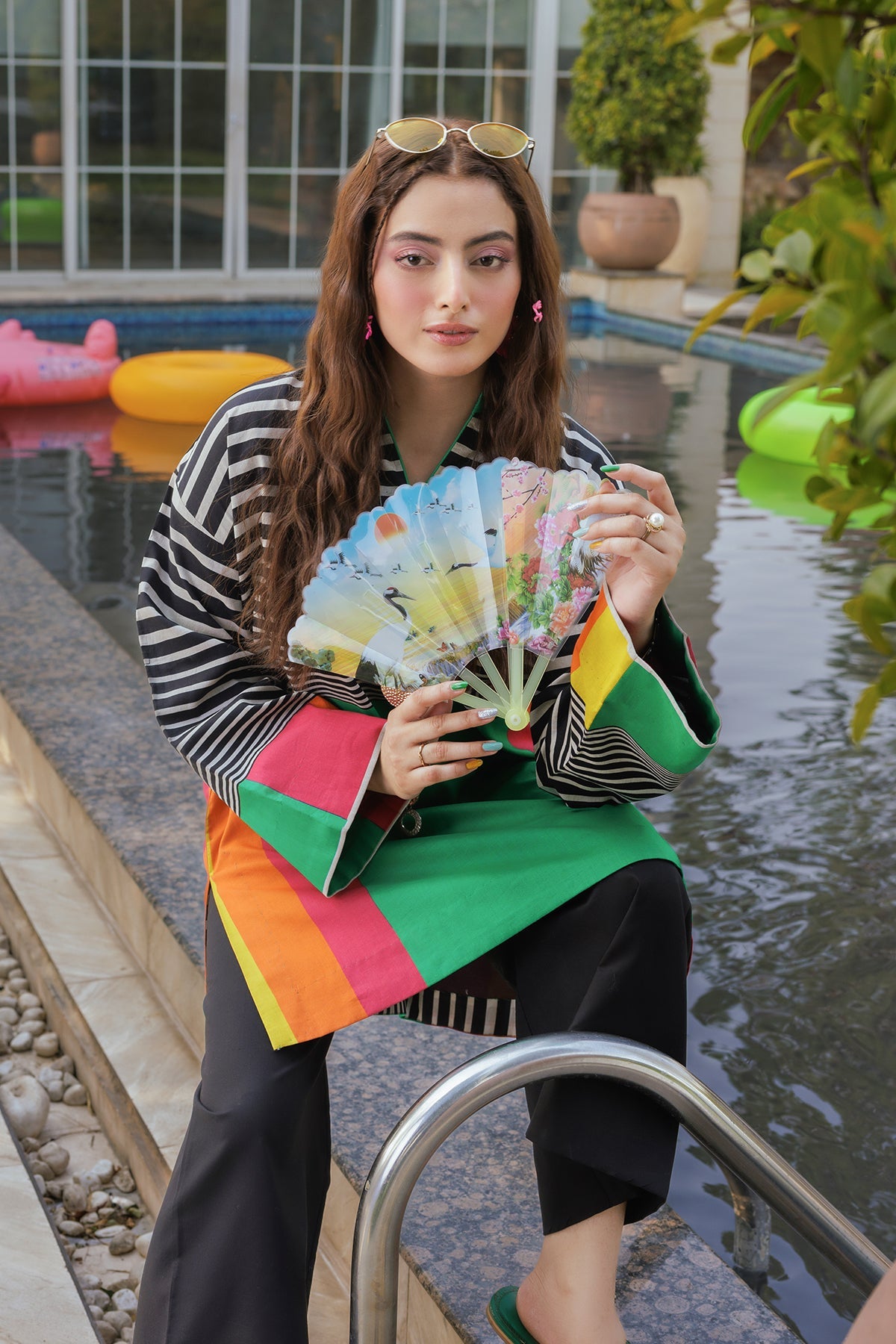 2-PC Printed Cotton Suit CPM-5-145Z