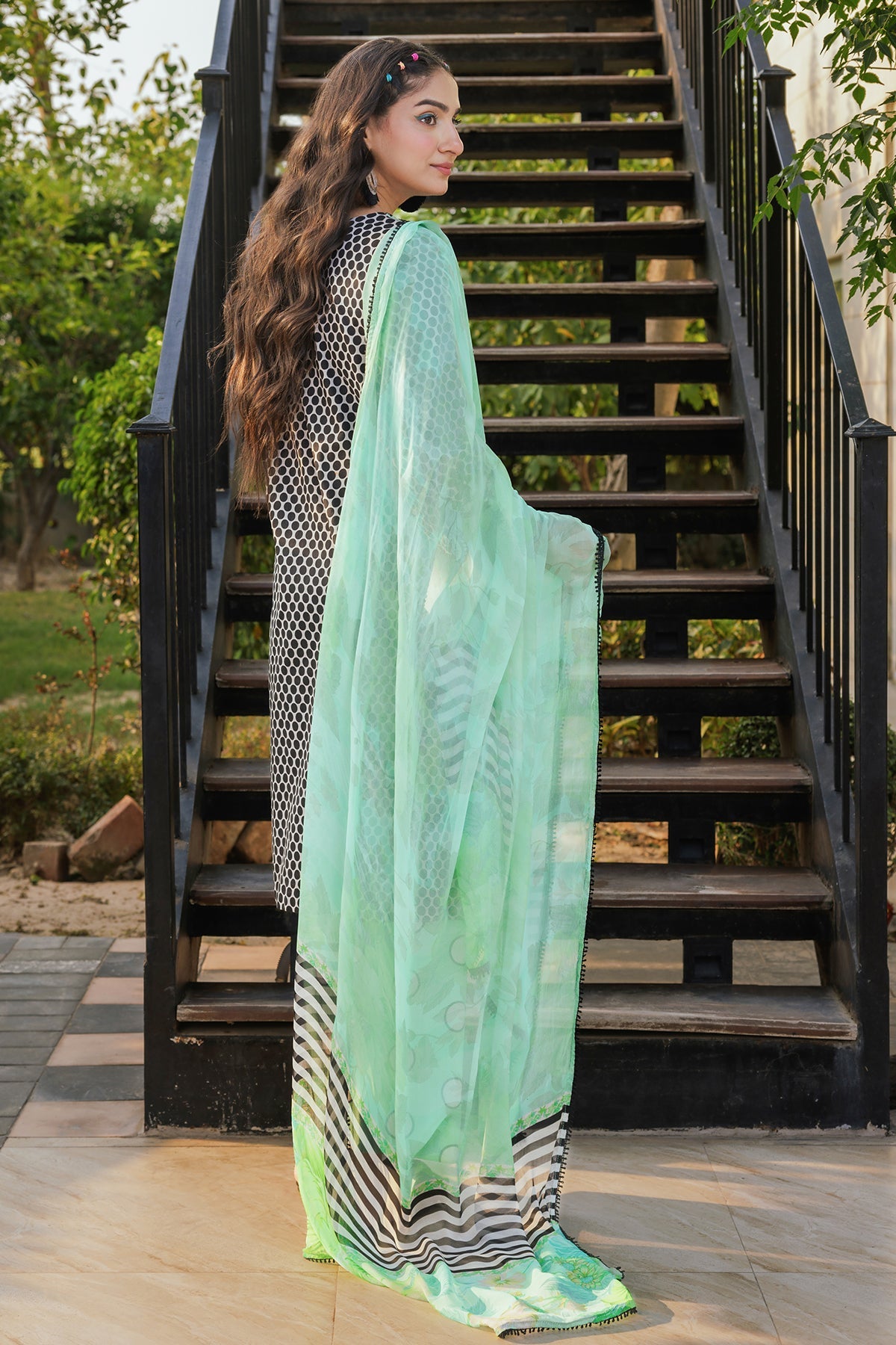 3-PC Embroidered Cotton Suit CPM-5-116Z